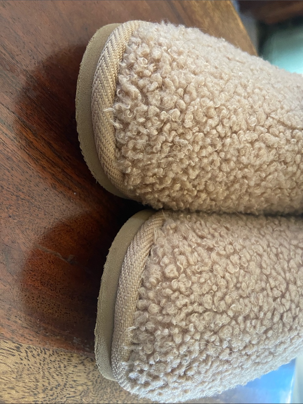 Old Navy Kids Cozy Teddy Bear One-Piece Booties - Beige